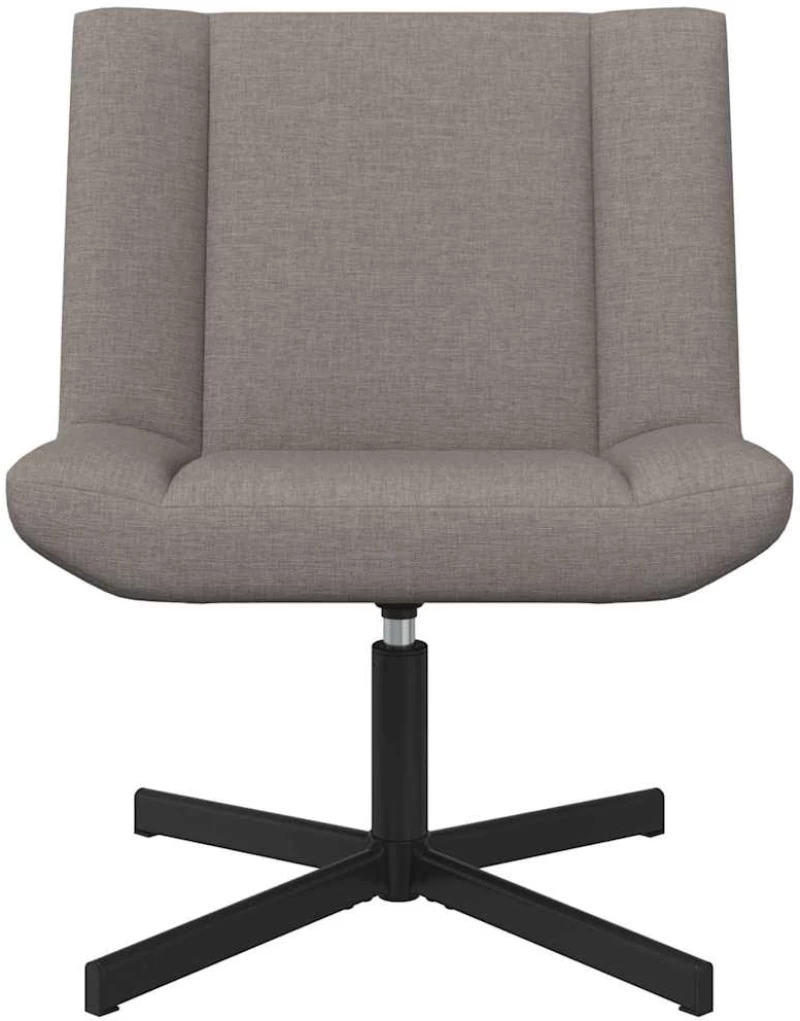 vidaXL Περιστρεφόμενη καρέκλα Taupe 63 x 75 x 76 εκ ύφασμα