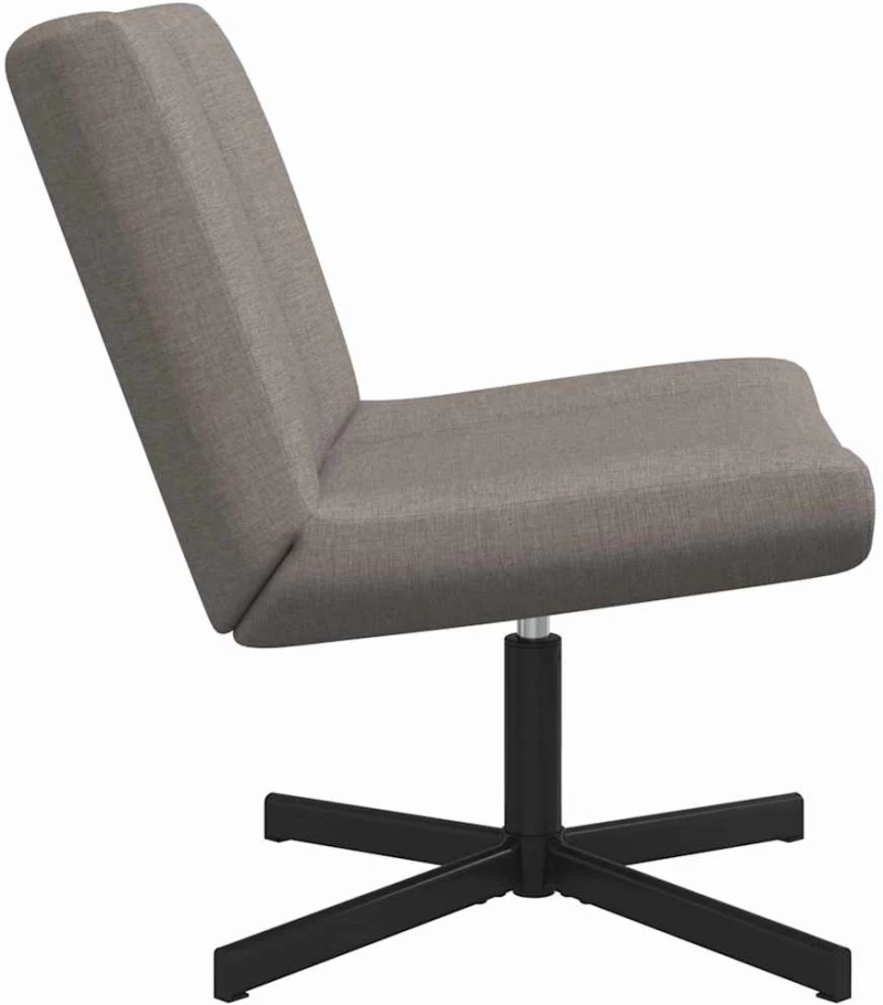 vidaXL Περιστρεφόμενη καρέκλα Taupe 63 x 75 x 76 εκ ύφασμα