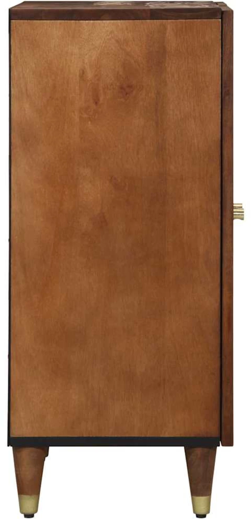 vidaXL Γραφείο 2 pcs καφέ μελί 60 x 33.5 x 75 εκ. Μασίφ ξύλο μάνγκο
