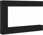 vidaXL Σετ επίπλου τηλεόρασης 9 pcs Μαύρη δρυς 30.5 x 30 x 110 εκ.