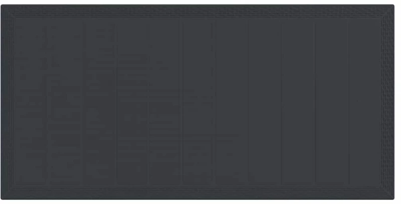 vidaXL Σέτ φαγητού για κήπο 7 pcs Ανθρακί Rattan Polt