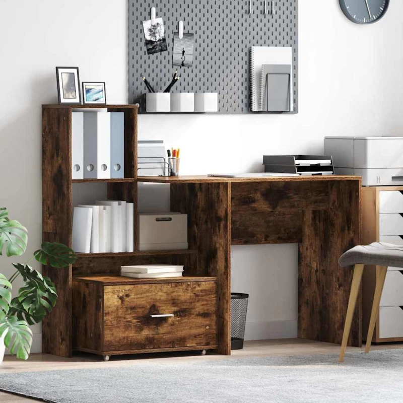 vidaXL Ντουλάπι με Συρτάρια Καφέ 55 x 45 x 33.5 εκ Επεξεργασμένο ξύλο