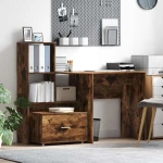 vidaXL Ντουλάπι με Συρτάρια Καφέ 55 x 45 x 33.5 εκ Επεξεργασμένο ξύλο