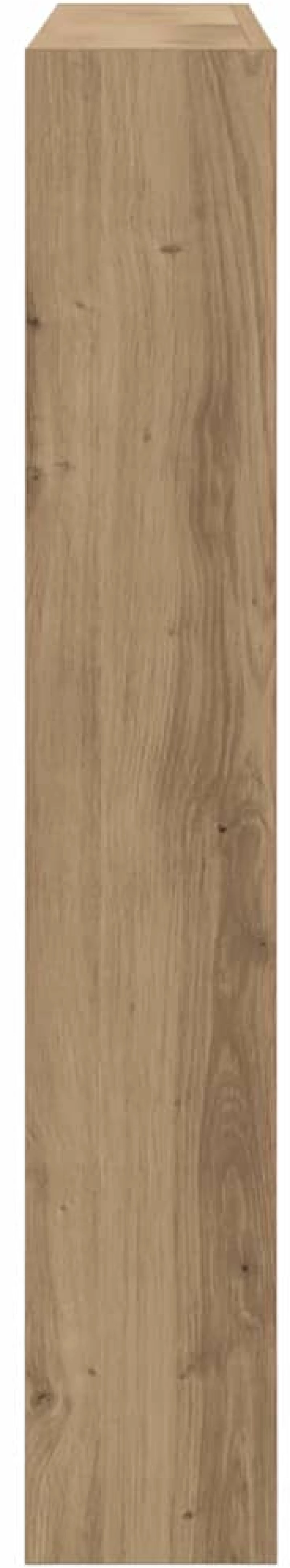 vidaXL Κεφαλάρι Ντουλάπι με LED artisan δρυς 121 x 17 x 102 εκ.