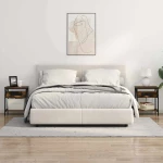 vidaXL Κομοδίνο 2 pcs Καπνιστή δρυς 38 x 30 x 48 εκ.