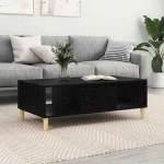 vidaXL Τραπεζάκι σαλονιού Μαύρη δρυς 103.5 x 60 x 35 εκ