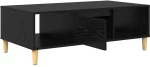 vidaXL Τραπεζάκι σαλονιού Μαύρη δρυς 103.5 x 60 x 35 εκ