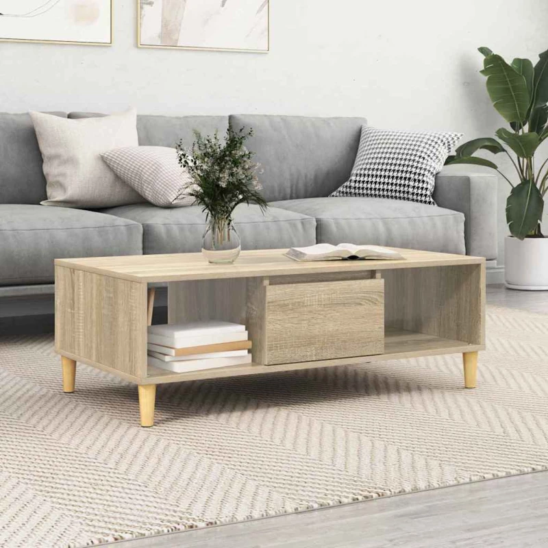 vidaXL Τραπεζάκι σαλονιού Sonoma Δρυς 103.5 x 60 x 35 εκ