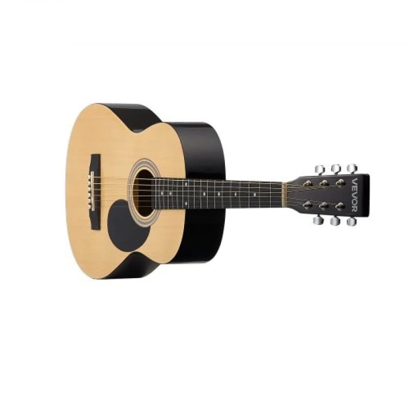 VEVOR 39 in Dreadnought Acoustic Guitar Natural Beginner Bundle Gig Bag Adult
