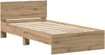 vidaXL Σκελετός Κρεβατιού Artisan Oak 100 x 200 cm Επεξεργασμένο ξύλο