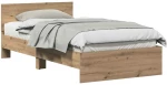 vidaXL Σκελετός Κρεβατιού Artisan Oak 100 x 200 cm Επεξεργασμένο ξύλο