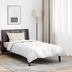 vidaXL Σετ Παπλωμάτων με μαξιλάρι 2 pcs Λευκό 135 x 200 cm Φτέρος