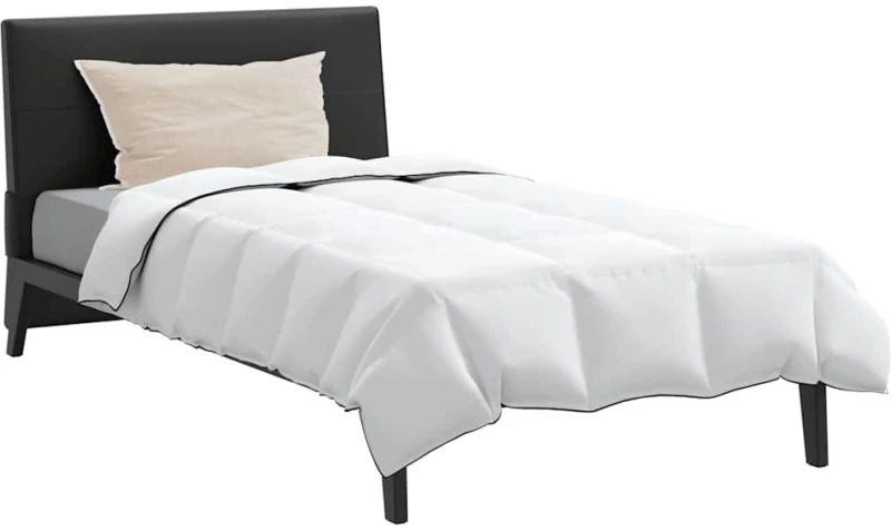 vidaXL Σετ Παπλωμάτων με μαξιλάρι 2 pcs Λευκό 135 x 200 cm Φτέρος