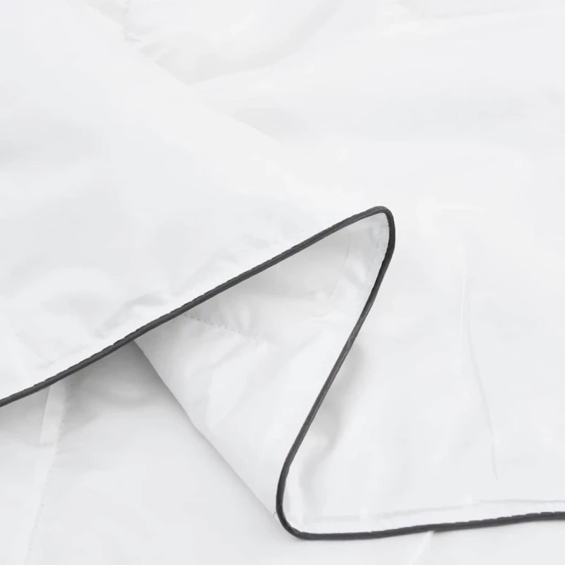 vidaXL Σετ Παπλωμάτων με μαξιλάρι 2 pcs Λευκό 135 x 200 cm Φτέρος