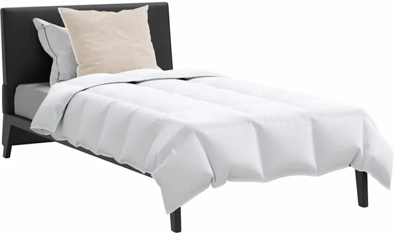 vidaXL Σετ Παπλωμάτων με μαξιλάρι 2 pcs Λευκό 155 x 220 cm Πούπουλο