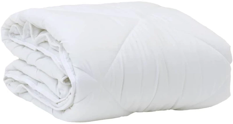 vidaXL Διπλωμένη Κουβέρτα Όλων των Εποχών 2 pcs Λευκό 155 x 200 εκ.