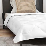 vidaXL Διπλωμένη Κουβέρτα Όλων των Εποχών 2 pcs Λευκό 155 x 220 cm