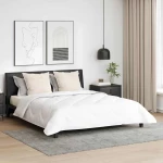 vidaXL Πάπλωμα με μαξιλάρι 3 pcs Λευκό 200 x 200 cm Μικροΐνες