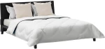 vidaXL Πάπλωμα με μαξιλάρι 3 pcs Λευκό 200 x 200 cm Μικροΐνες