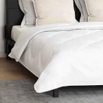 vidaXL Πάπλωμα με μαξιλάρι 3 pcs Λευκό 200 x 200 cm Μικροΐνες