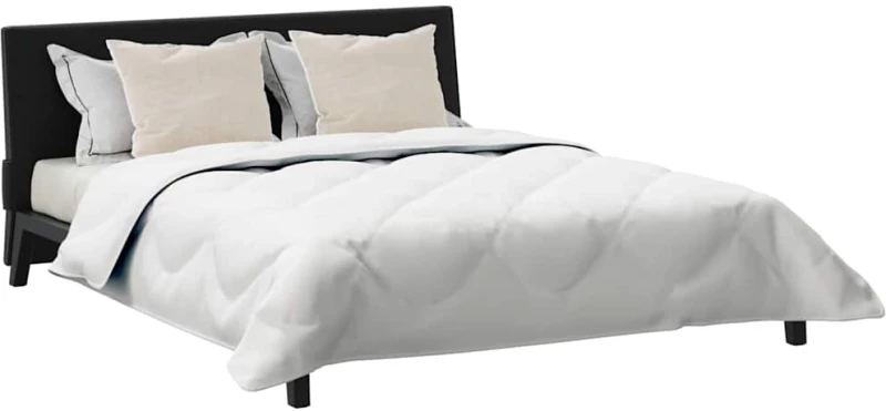vidaXL Πάπλωμα με μαξιλάρι 3 pcs Λευκό 240 x 200 cm Μικροΐνες