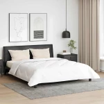 vidaXL Πάπλωμα με μαξιλάρι 3 pcs Λευκό 200 x 220 cm Μικροΐνες