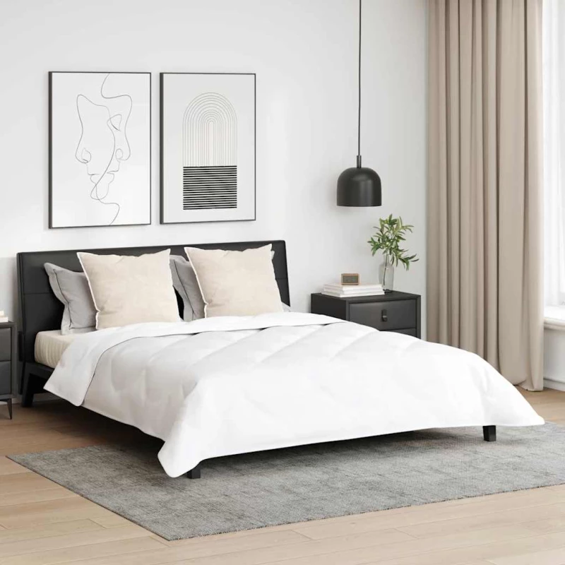 vidaXL Χειμερινό Παπλωματοθήκη 3 pcs Λευκό 240 x 220 cm Μικροΐνες