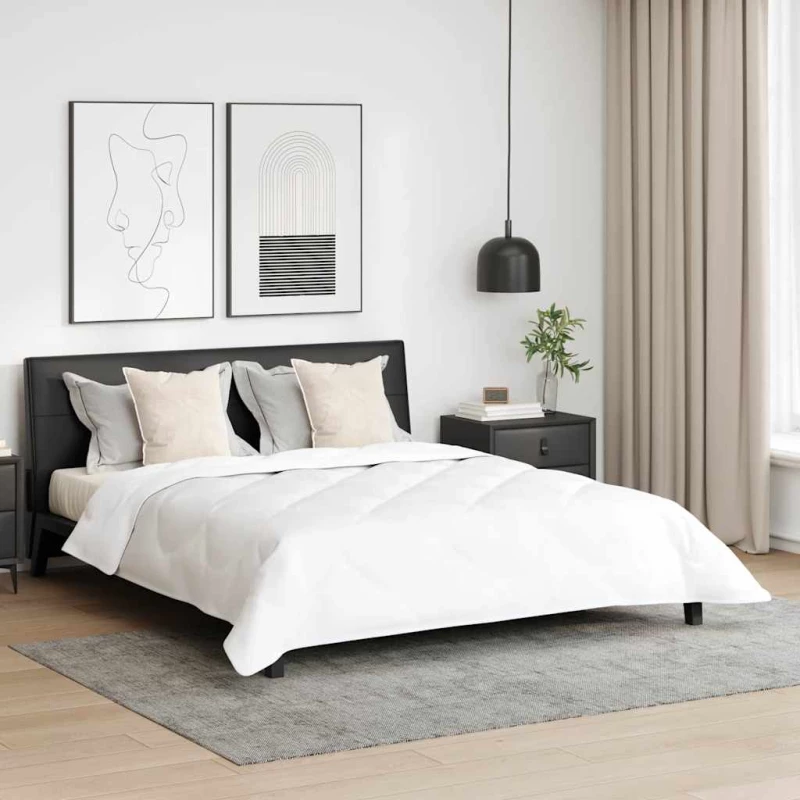 vidaXL Πάπλωμα Άλλο με μαξιλάρι 3 pcs Λευκό 240 x 200 cm Μικροΐνες