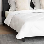 vidaXL Πάπλωμα Άλλο με μαξιλάρι 3 pcs Λευκό 240 x 200 cm Μικροΐνες