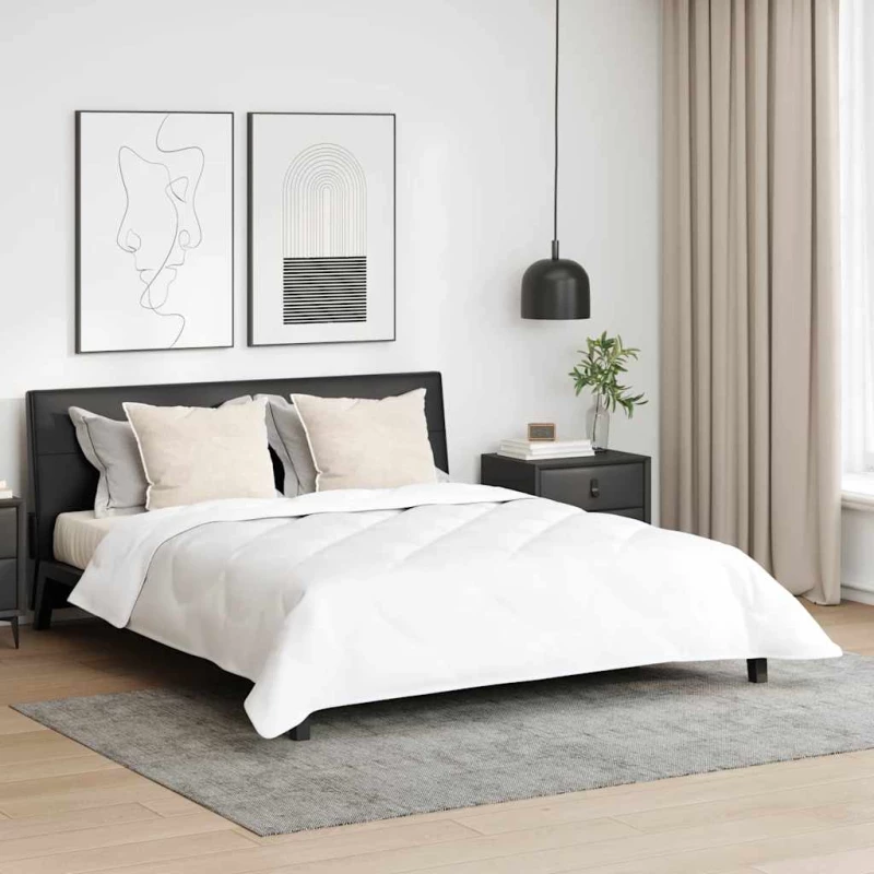 vidaXL Πάπλωμα Άλλο με μαξιλάρι 3 pcs Λευκό 240 x 200 cm Μικροΐνες