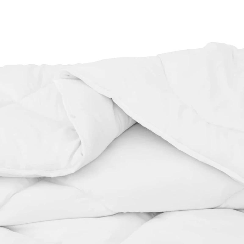 vidaXL Πάπλωμα με Μαξιλάρια Άλλο 3 pcs Λευκό 200 x 200 cm Μικροΐνες