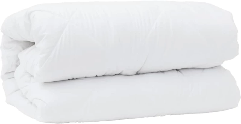 vidaXL Πάπλωμα με Μαξιλάρια Άλλο 3 pcs Λευκό 200 x 200 cm Μικροΐνες
