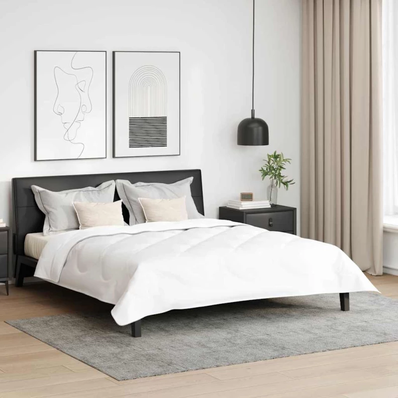 vidaXL Πάπλωμα Άλλο με μαξιλάρι 3 pcs Λευκό 260 x 220 εκ. Μικροΐνες
