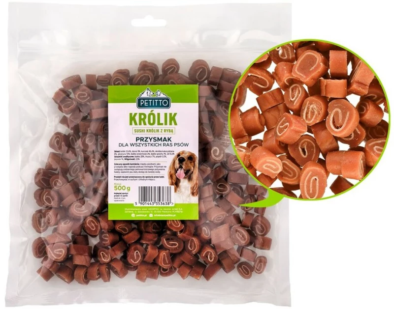 Σνακ για τον Σκύλο Petitto Κουνέλι 500 g
