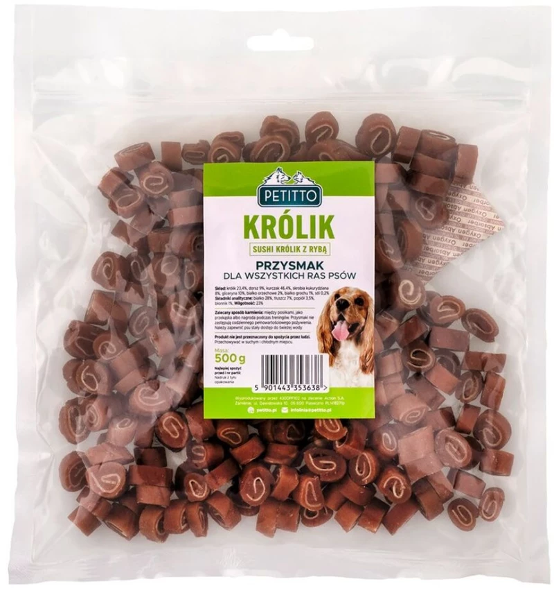 Σνακ για τον Σκύλο Petitto Κουνέλι 500 g