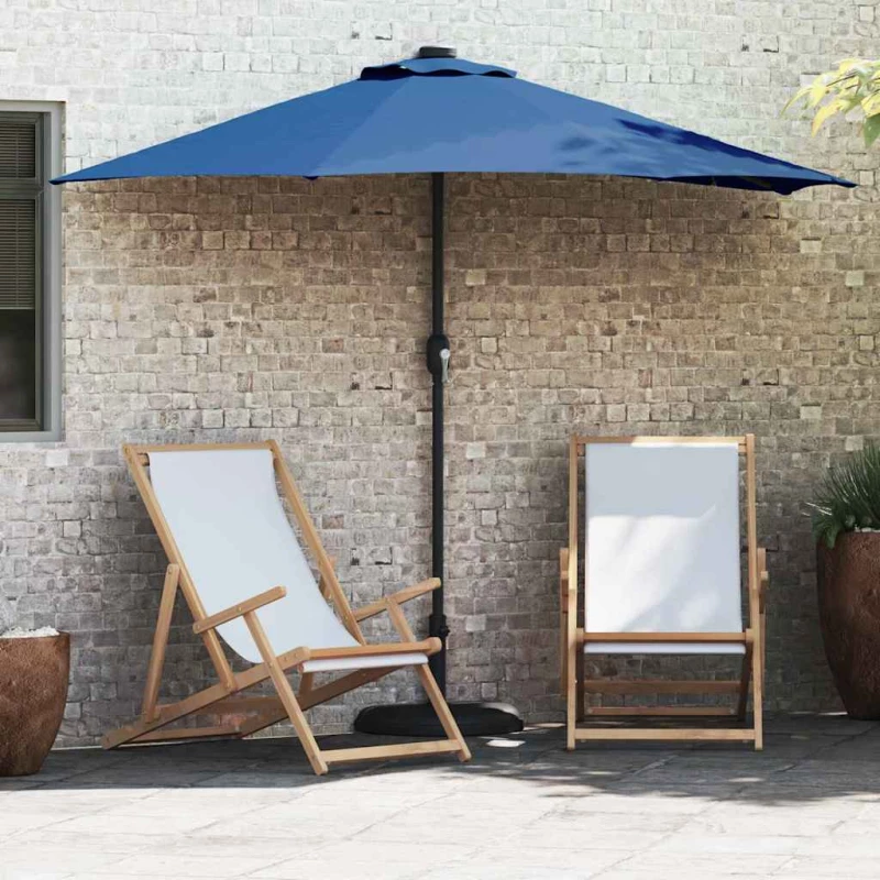 vidaXL Ομπρέλα Κήπου Αζούρ μπλε 294 x 150 x 224 εκ ύφασμα