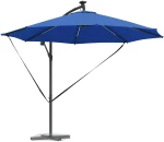 vidaXL Ομπρέλα Cantilever Banana Αζούρ μπλε 294 x 294 x 248 cm