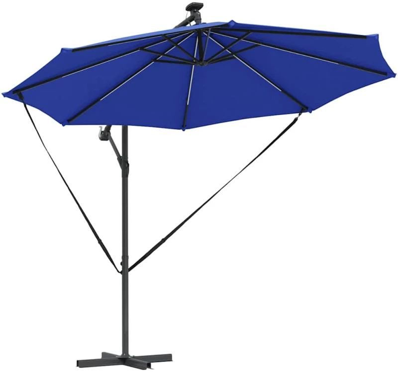 vidaXL Ομπρέλα Cantilever Banana Αζούρ μπλε 294 x 294 x 248 cm