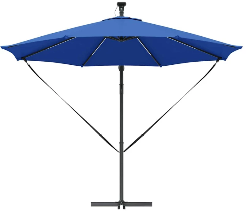 vidaXL Ομπρέλα Cantilever Banana Αζούρ μπλε 294 x 294 x 248 cm