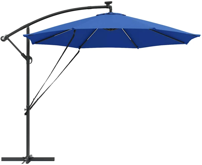 vidaXL Ομπρέλα Cantilever Banana Αζούρ μπλε 294 x 294 x 248 cm