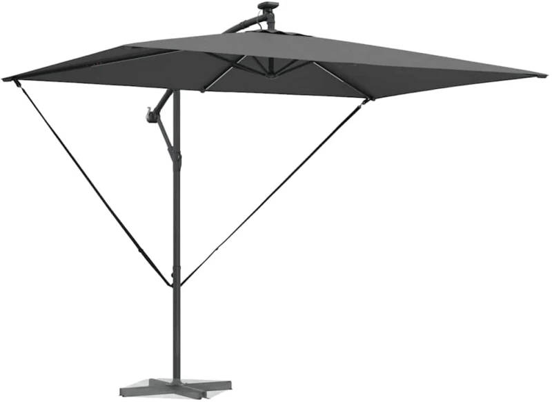 vidaXL Ομπρέλα Cantilever Banana Ανθρακί 294 x 200 x 254 εκ.