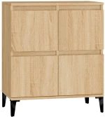 vidaXL Συρταριέρα Sonoma Δρυς 60x35x70 εκ. Επεξεργασμένο Ξύλο