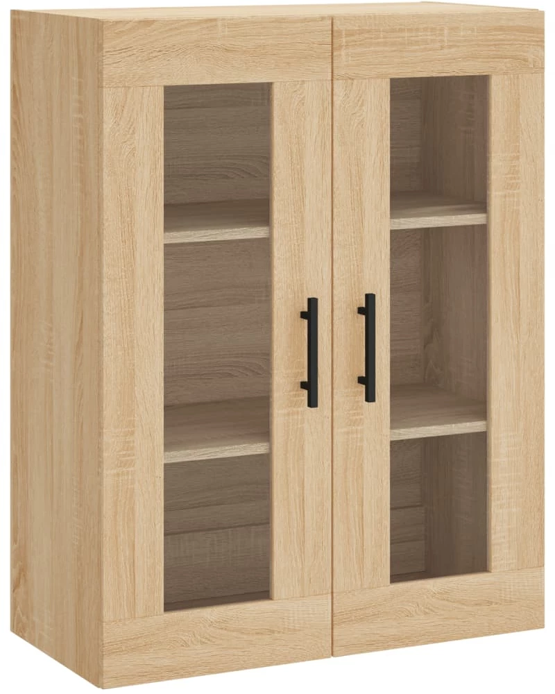 vidaXL Ντουλάπι Sonoma δρυς 69,5 x 34 x 180 εκ. από Επεξεργασμένο Ξύλο