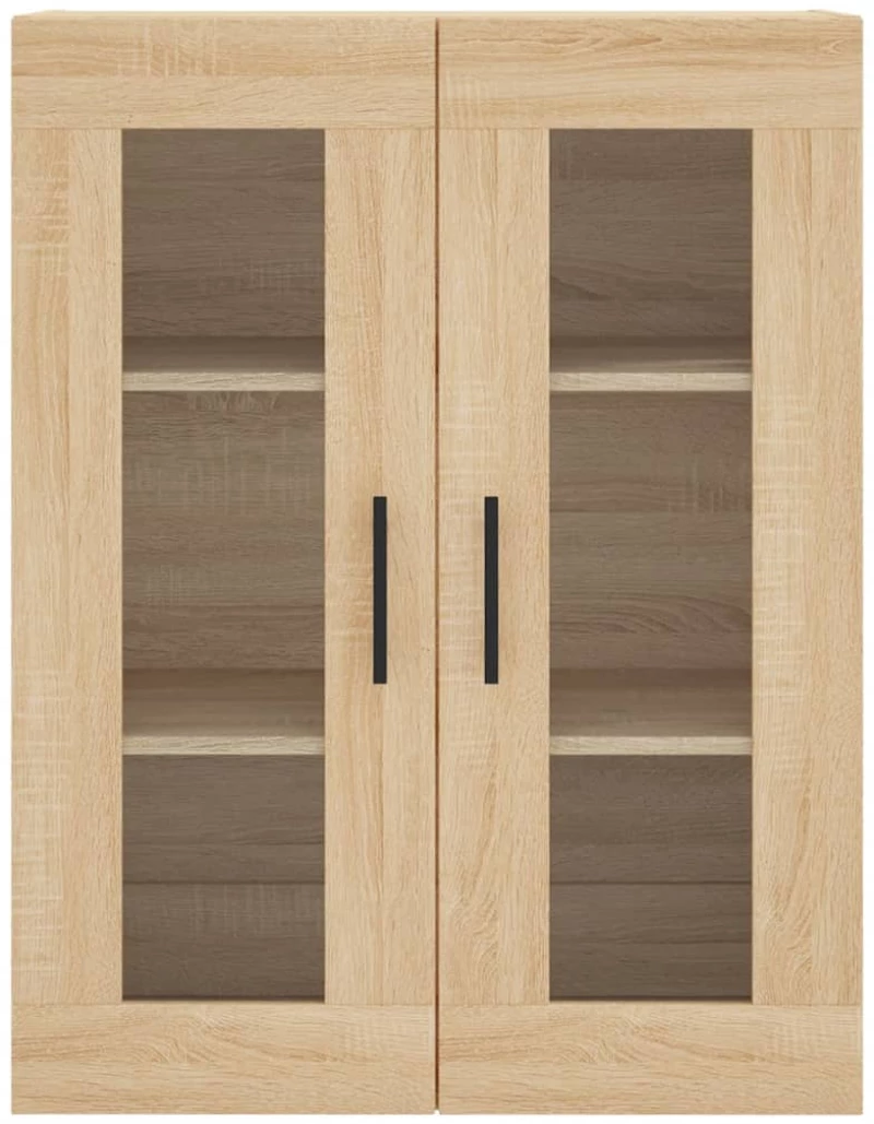 vidaXL Ντουλάπι Sonoma δρυς 69,5 x 34 x 180 εκ. από Επεξεργασμένο Ξύλο