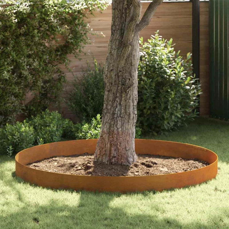 vidaXL Φράχτης Κήπου 4 pcs Σκ rusty 450 x 25 εκ
