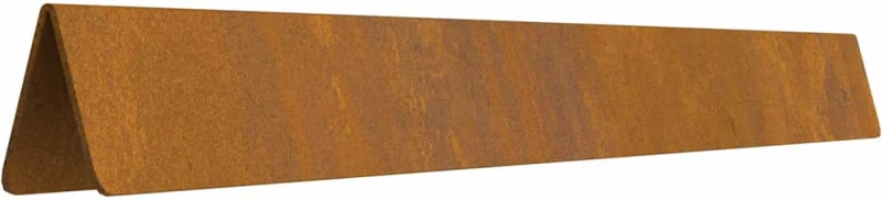vidaXL Φράχτης Κήπου 4 pcs Σκ rusty 450 x 25 εκ