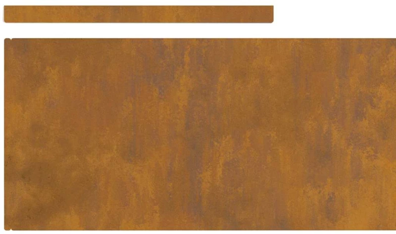 vidaXL Φράχτης Κήπου 4 pcs Σκ rusty 450 x 25 εκ