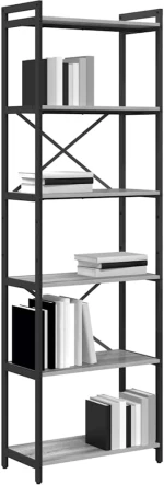 vidaXL Βιβλιοθήκη Γκρι sonoma 60 x 30 x 188 εκ Επεξεργασμένο ξύλο