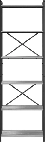 vidaXL Βιβλιοθήκη Γκρι sonoma 60 x 30 x 188 εκ Επεξεργασμένο ξύλο