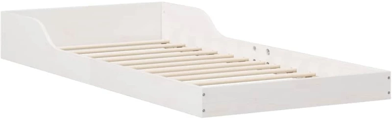 vidaXL Σκελετός Κρεβατιού Λευκό 90 x 200 cm Μασίφ ξύλο πεύκου